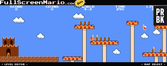 Full Screen Mario é um projeto gratuito e opensource