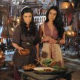 Em "A Terra Prometida", Léia (Beth Goulart) e Samara (Paloma Bernardi) vão servir comida envenenada para Adara (Yaçanã Martins)