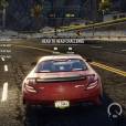  Um pouco da interface do &uacute;limo game da franquia, "Need For Speed Rivals" 