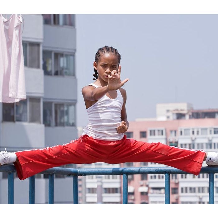 O ator mirim  Jaden Smith, filho de Will Smith, viveu um pequeno lutador no mais novo filme da franquia &quot;Karate Kid&quot; 