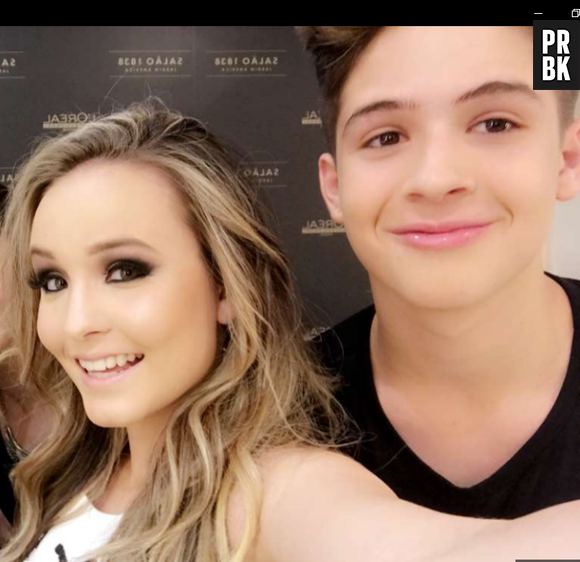 Larissa Manoela e João Guilherme Ávila compareceram ao show do Luan Santana e mostram novo visual: madeixas loiras!