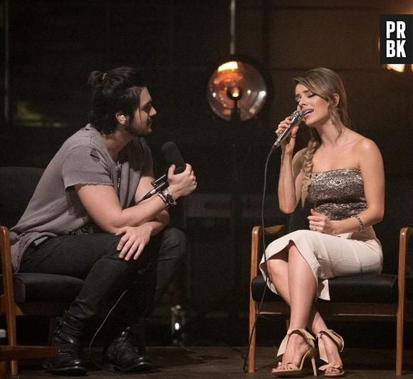 Luan Santana e Sandy cantam e emocionam fãs com clipe da música "Mesmo Sem Estar"