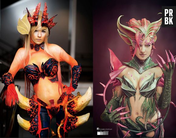 "League Of Legends": Cosplay Zyra  Fogo Silvestre e Zyra Tradicional