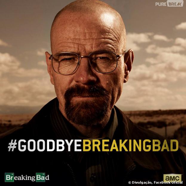 O Facebook Oficial de "Breaking Bad" até organizou uma campanha para a despedida com a hashtag #goodbyebreakingbad!