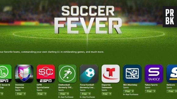 A App Store ganhou uma seção especial pra copa chamada "Soccer Fever"