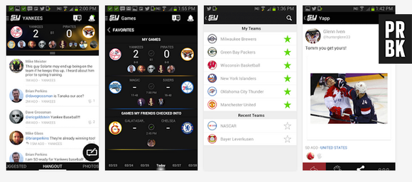 Uma rede social voltsda para fãs de esportes está no app "SportsYapper"