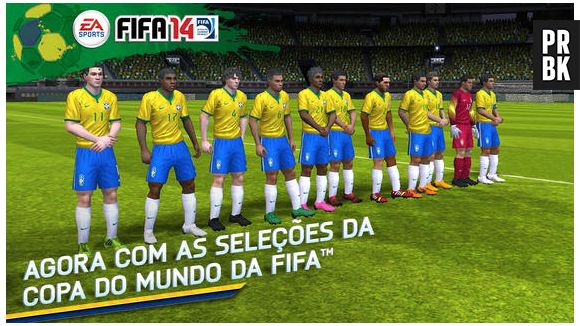 Jogo nos melhores times do mundo em "Fifa 14"