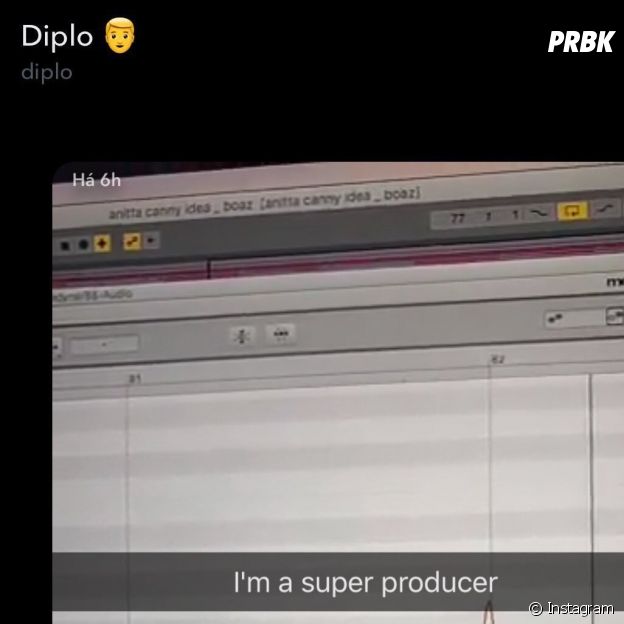 Diplo e Anitta trabalham juntos em música