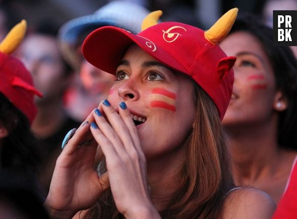 E a torcida da Espanha é uma das mais bonitas da Copa!