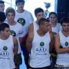 Elenco da nova "Malhação" reunido para o treino