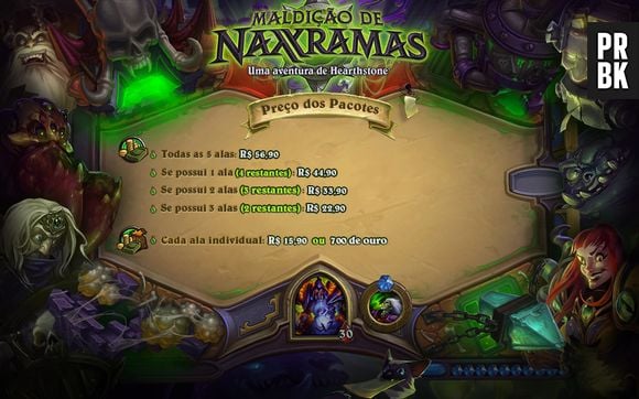 Os preços da próxima aventura de "Hearthstone"