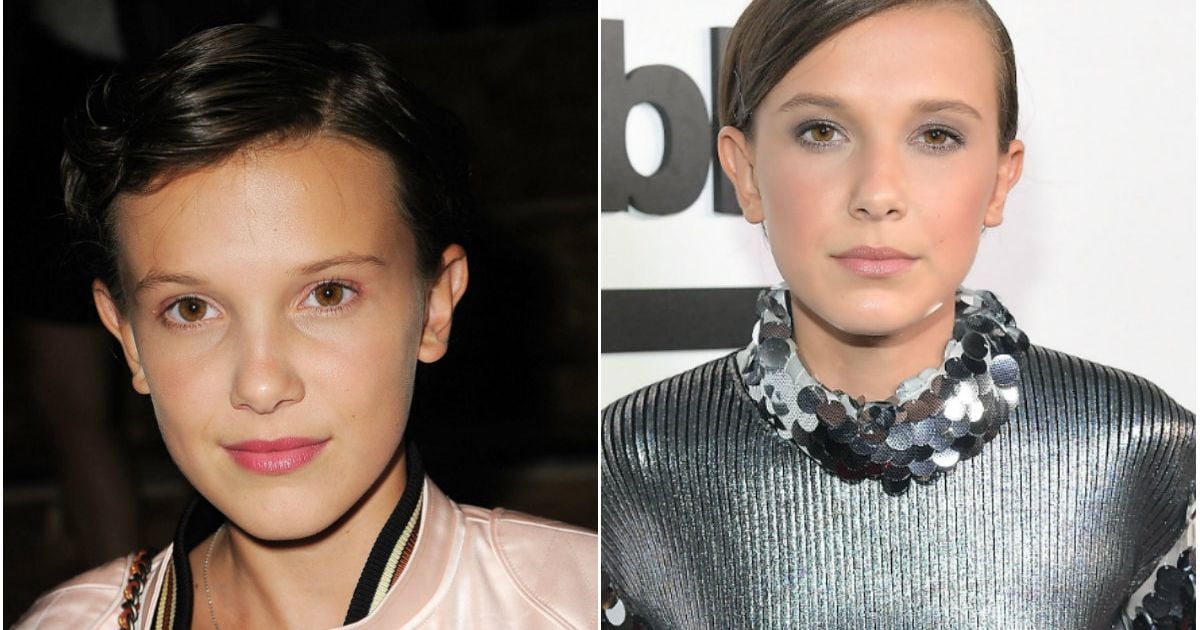 Antes e depois de millie bobby brown da s rie stranger things purebreak