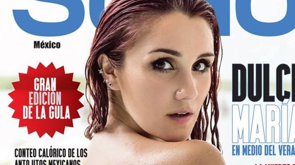 Dulce Maria fica nua e posa para fotos de revista masculina