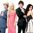 Vanessa Hudgens se reúne com elenco de "High School Musical" para se apresentar em evento beneficente.