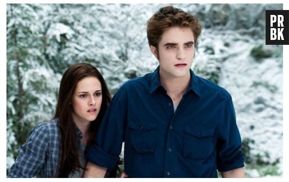 Robert Pattinson e Kristen Stewart na "Saga Crepúsculo"