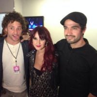 Encontro "Rebelde": Dulce Maria, Christopher Uckermann e Alfonso Herrera na MTV