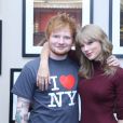 Taylor Swift e Ed Sheeran brincam nos bastidores de "End Game"