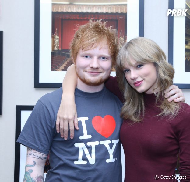 Taylor Swift e Ed Sheeran brincam nos bastidores de "End Game"