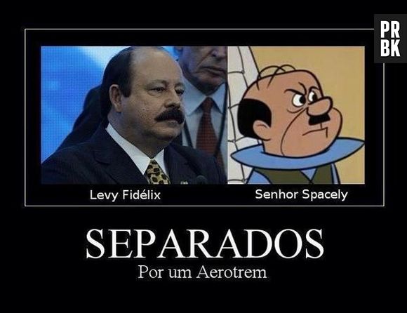 Levy Fidélix e Sr. Spacely: separados por um aerotrem