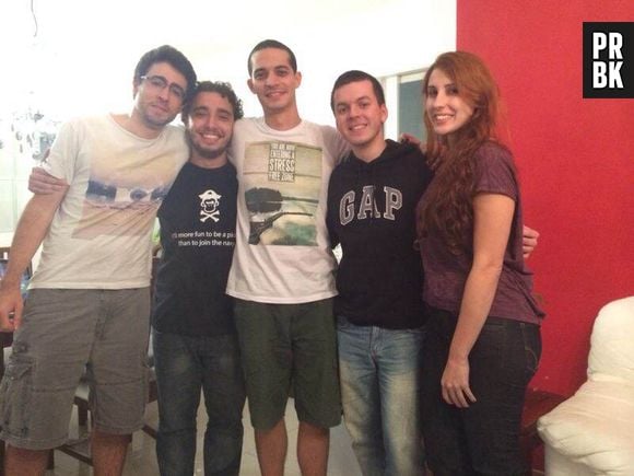 Luiz Eduardo Bordim e a equipe do "Beerclue"