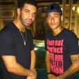 Drake aproveitou o encontro para tirar foto com o craque e postou o resultado no Instagram
