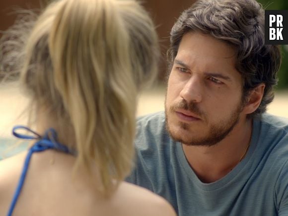 Rafael (Marco Pigossi) quer que Vitória (Bianca Bin) saiba toda a verdade sobre o seu nascimento, em "Boogie Oogie"