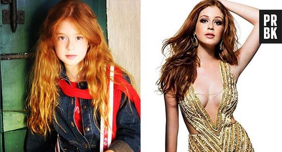 Marina Ruy Barbosa e seus inconfundíveis cabelos ruivos. Que mudança, hein?