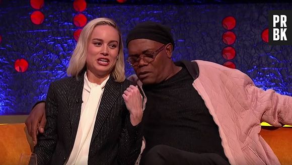 Brie Larson e Samuel L. Jackson, de "Capitã Marvel", fazem performance improvisada de "Shallow"