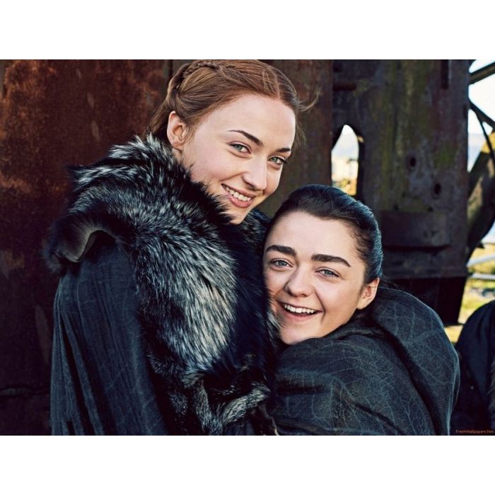 Arya (Maisie Williams) e Sansa (Sophie Turner) estarão mais unidas na temporada final de &quot;Game of Thrones&quot;