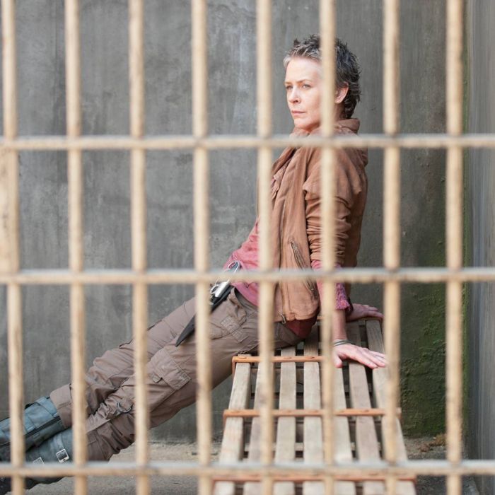 Em &quot;The Walking Dead&quot;, Carol (Melissa McBride) era uma das parceiras de Rick (Andrew Lincoln)