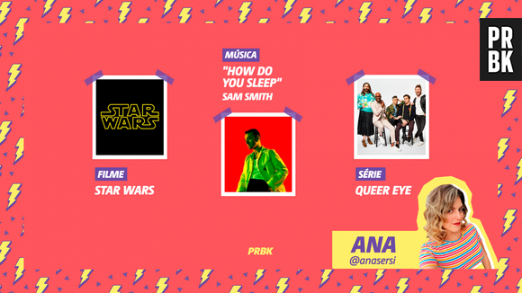 Viciei do Purebreak: Ana indicou "Star Wars", "Queer Eye" e Sam Smith no mês de julho