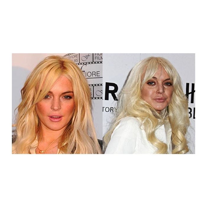 Lindsay Lohan, o que aconteceu com você? :O
