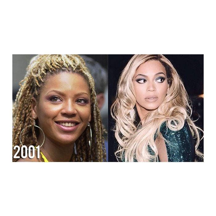 Beyoncé mudou bastante de 2001 pra cá!