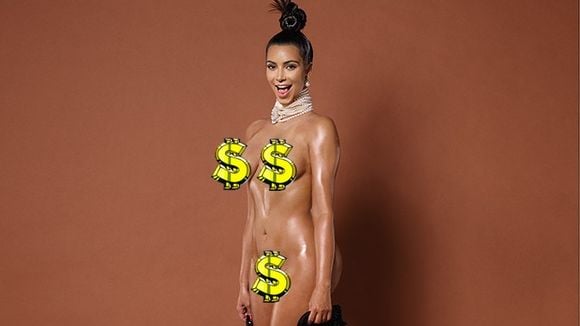 Kim Kardashian não é só bunda: estrela faz nu frontal em revista americana!