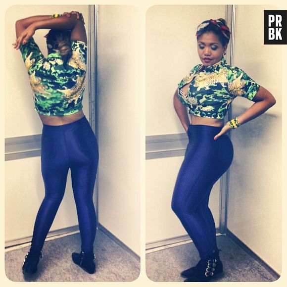 No Fashion Rio, Gaby amarantos comentou o perda de peso: "Passei do manequim 46 para o 40"