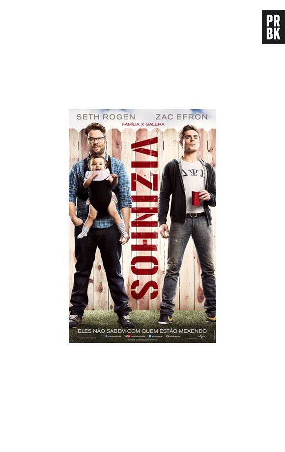 Zac Efron já fez filmes de comédia, como "Vizinhos" e a sequência "Vizinhos 2"