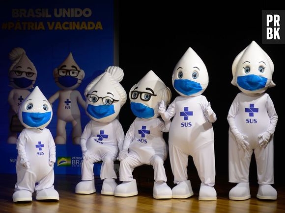 Zé Gotinha voltou com a família completa para incentivar a vacina contra a covid-19