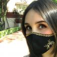 Dulce Maria, estrela de "Rebelde", fez campanhas incentivando as pessoas a usarem máscaras para se protegerem da Covid-19