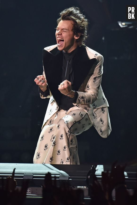 Harry Styles tem uma grande parceria com a Gucci e adora usar ternos da marca