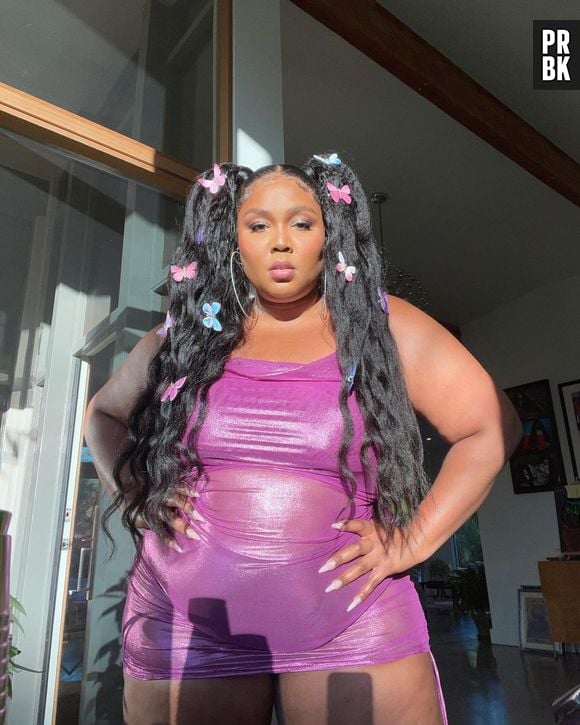 Cabelo das famosas: Lizzo investiu em enfeites de borboleta!