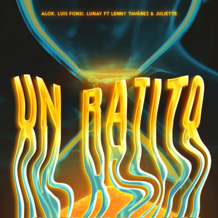 Capa de &quot;Un Ratito&quot;, parceria entre DJ Alok, Juliette, Luis Fonsi, Lunay e Lenny Tavárez