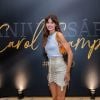 Camila Queiroz prestigia festa de aniversário da promoter Carol Sampaio no Copacabana Palace, em Copacabana, no Rio de Janeiro