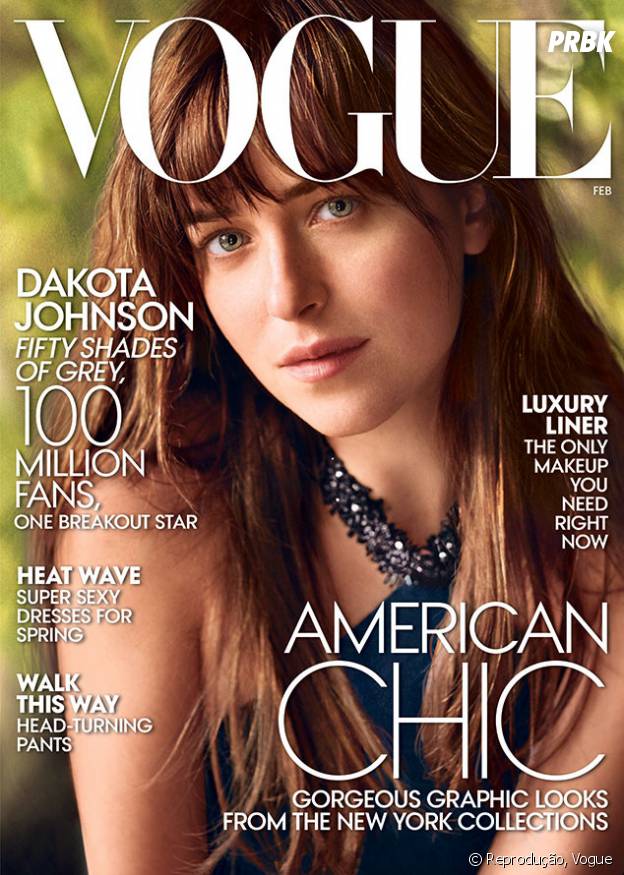 Dakota Johnson fala sobre "Cinquenta Tons de Cinza" à Vogue