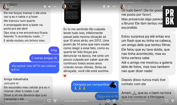 Priscila Trindade expõe relatos de outras vítimas de abuso de Bruno Krupp em seu Instagram