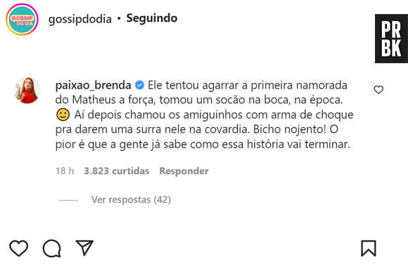 Brenda Paixão, do "Power Couple 6", faz acusação contra Bruno Krupp