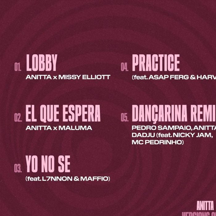 &quot;Versions Of Me (Deluxe)&quot;: Anitta revela tracklist do álbum, que conta com 5 faixas inéditas