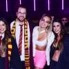 "Barraca do Beijo 2000":Bárbara, Larissa, Gustavo e Lais Caldas se reencontram em festa