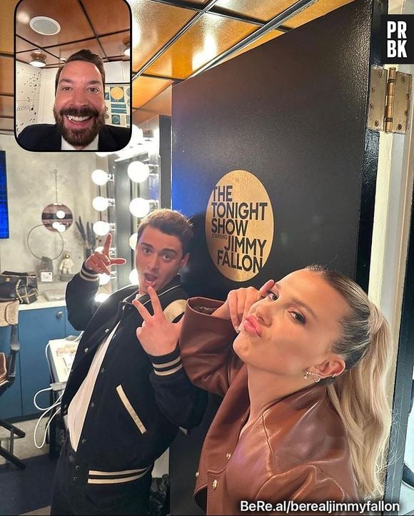 Millie Bobby Brown e Noah Schnapp, de "Stranger Things", apareceram em post de Jimmy Fallon