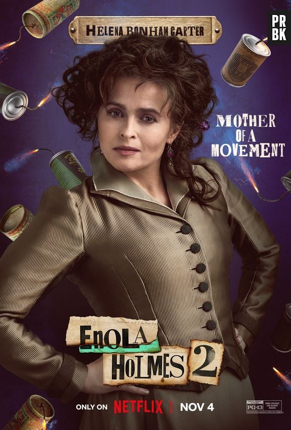 Filhos de Helena Bonham Carter participam como figurantes de "Enola Holmes 2"