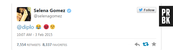 Selena Gomez responde brincadeira de Diplo sobre Zedd no Twitter